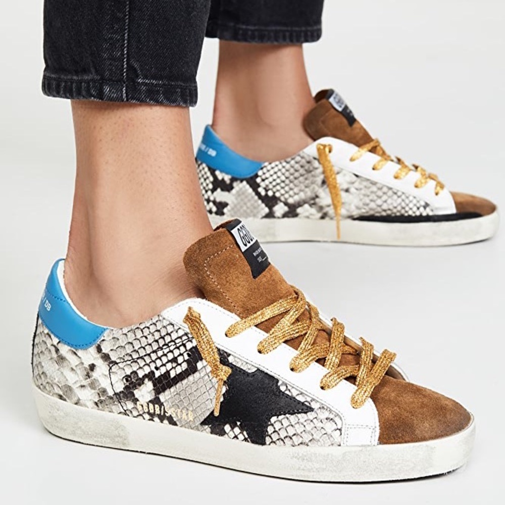 Golden Goose Super-Star sneakers snakeskin print